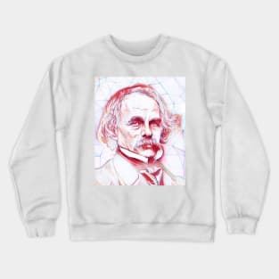 Nathaniel Hawthorne Portrait | Nathaniel Hawthorne Artwork Crewneck Sweatshirt